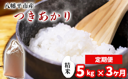 新米 先行予約 【令和8年産】 つきあかり 精米 5kg ×3ヶ月定期便 《2026年11月より順次発送開始予定》 ／ 白米 岩手県産 中沢農産