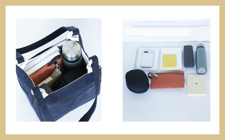 須田帆布 食パントート（ライトブルー） | 鞄 バッグ