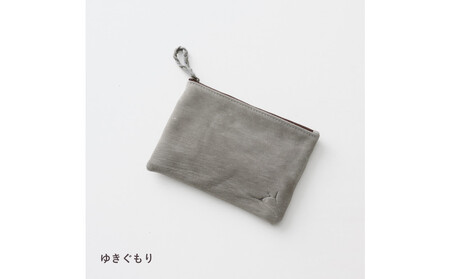 ENISICA エニシカ ジビエ鹿革 トモシカポーチM 雪曇（ゆきぐもり）