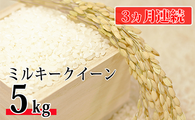 
【新米】令和6年環境こだわり近江米ミルキークイーン5kg（無洗米）×3カ月連続お届け
