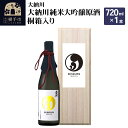 【ふるさと納税】【大納川】大納川 純米大吟醸原酒 桐箱入り 720ml×1本