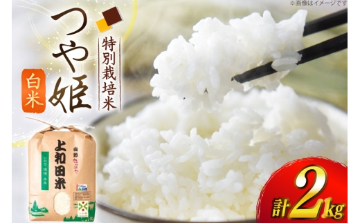 米 令和7年度 特別栽培米 つや姫 白米 2kg [上和田有機米生産組合 山形県 高畠町 tk06ays640001] お米 精米 ブランド米 ごはん ご飯 おこめ 2キロ つやひめ 令和7年 令和7年産