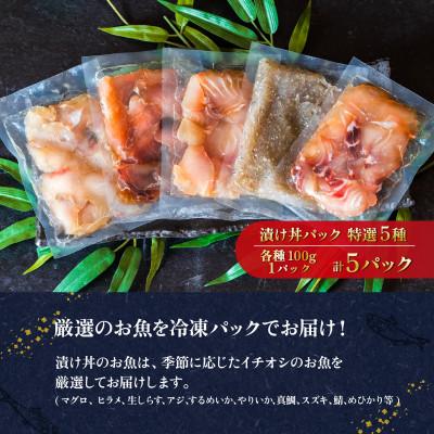 ふるさと納税 下妻市 海鮮漬け丼5種セット 100g入り×5パック |  | 02