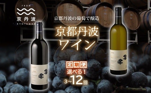
            【定期便】丹波ワイン 選べる回数 定期便 3回 6回 12回 3カ月 6カ月 12カ月 【 丹波ワイン 国産ぶどう使用 国産ワイン 京都 丹波 自社農園 白ワイン 赤ワイン ワイン 】 ※北海道・東北・沖縄・その他離島は配送不可 [085SJ001RX]
          