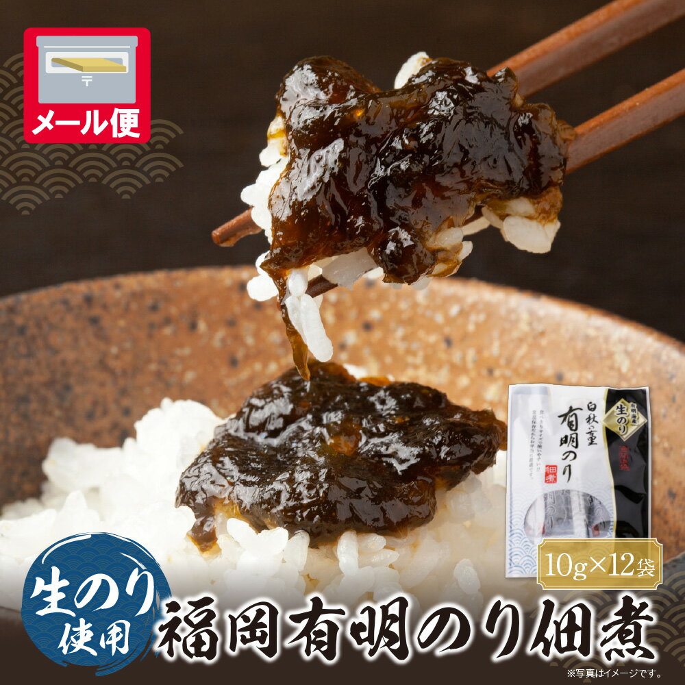 【ふるさと納税】 レビューキャンペーン とろける食感 有明のり佃煮 食べきりサイズ 12食 福岡県 海苔 おにぎり お弁当 お試し メール便 送料無料