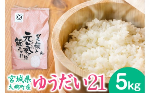 [宮城県大郷町産] 令和5年産 ゆうだい21 5kg｜2023年 白米 精米 白飯 新米 [0141]