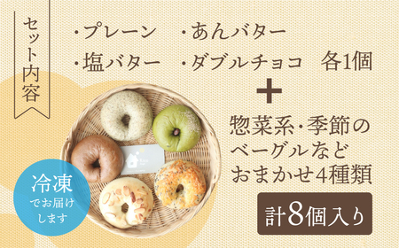 自家製あんバター入り ベーグル Rico bagel｜ベーグル