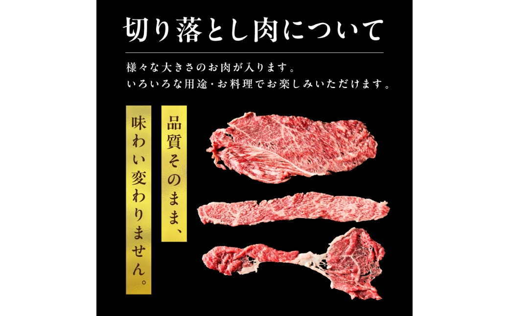 【定期便　隔月×3回】京都産和牛　切り落とし　約500g　【京都モリタ屋専用牧場】