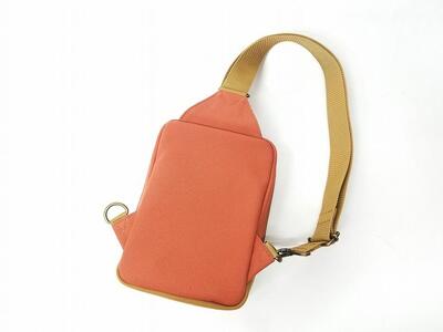 【いちひこ帆布】 ボディバッグ/レンガ