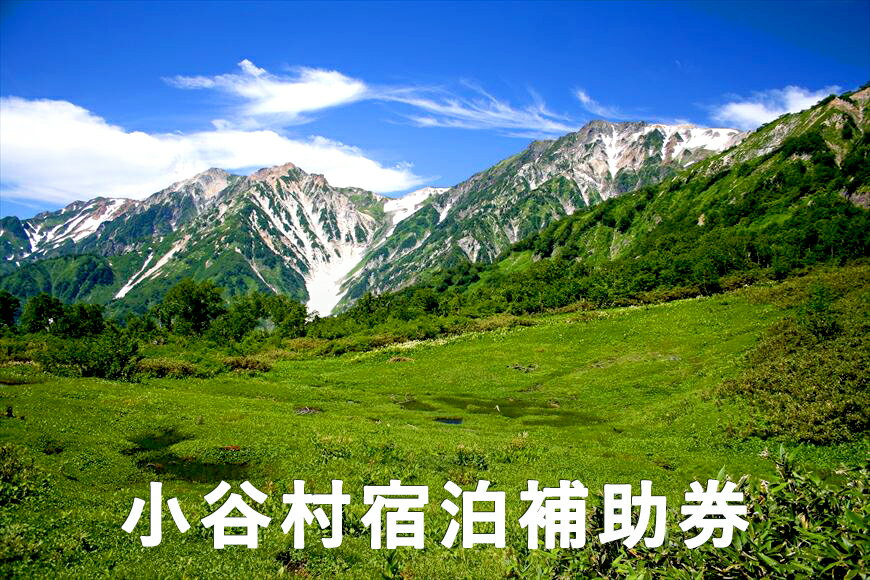 旅してみよう！小谷村へ！小谷村宿泊券 ｜ 旅行券 チケット ふるさと納税