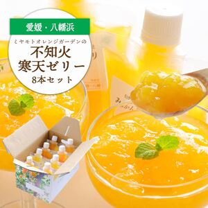 デコポンと同品種 愛媛のおいしい柑橘 不知火寒天ゼリーセット 8本【C25-28】【1502295】 YWTAP021