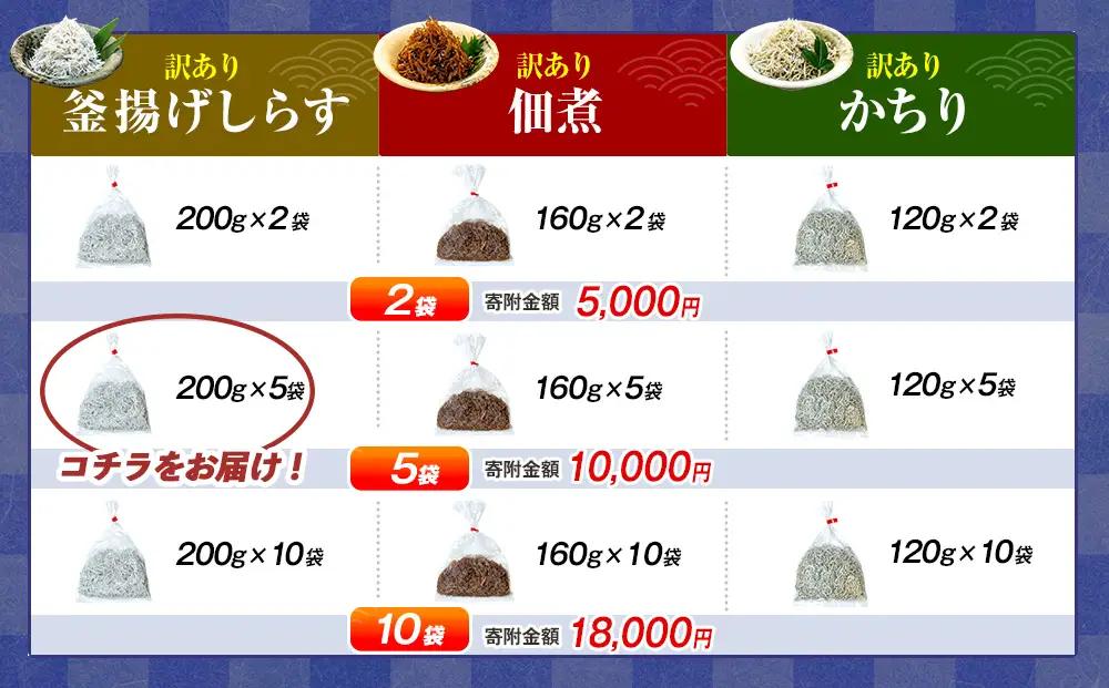 訳あり 釜揚げ しらす 1kg (200g×5袋) 小分け 減塩 無添加 無着色 冷凍 愛知県 南知多町 ご飯 ごはん 丼 料理 国産 カネ成 シラス 人気 おすすめ シラス しらす しらすごはん s