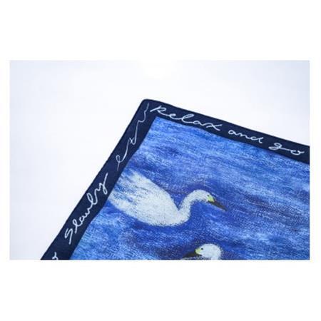 【ezu】handkerchief /no.005◆コットン100%◆大判◆おしゃれ◆手描き【1650038】