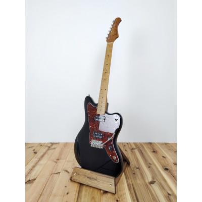 ふるさと納税 横手市 WOOD WORKS ギタースタンド 1本掛け エレキギターオフセットボディ用/ブラウン |  | 01