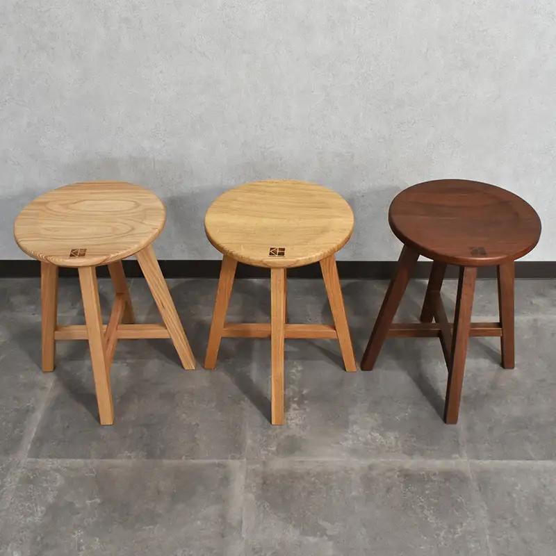 北海道産エルム材スツール O-020STE HOKKAIDO WOOD 家具 インテリア スツール F6S-690