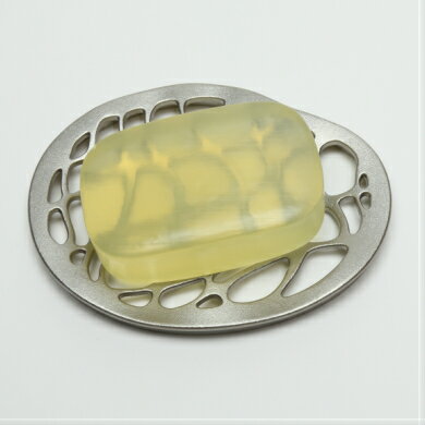 【ふるさと納税】自然をモチーフとしたステンレス鋳物石鹸置き「水面soap dish」_F034