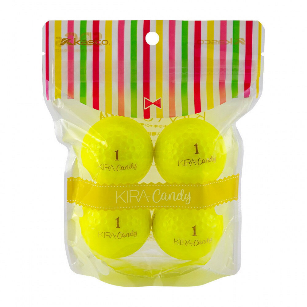 【ふるさと納税】【カラー選択可】ゴルフボール KIRA candy 12球入 (4個×3袋）レディース キャスコ kasco