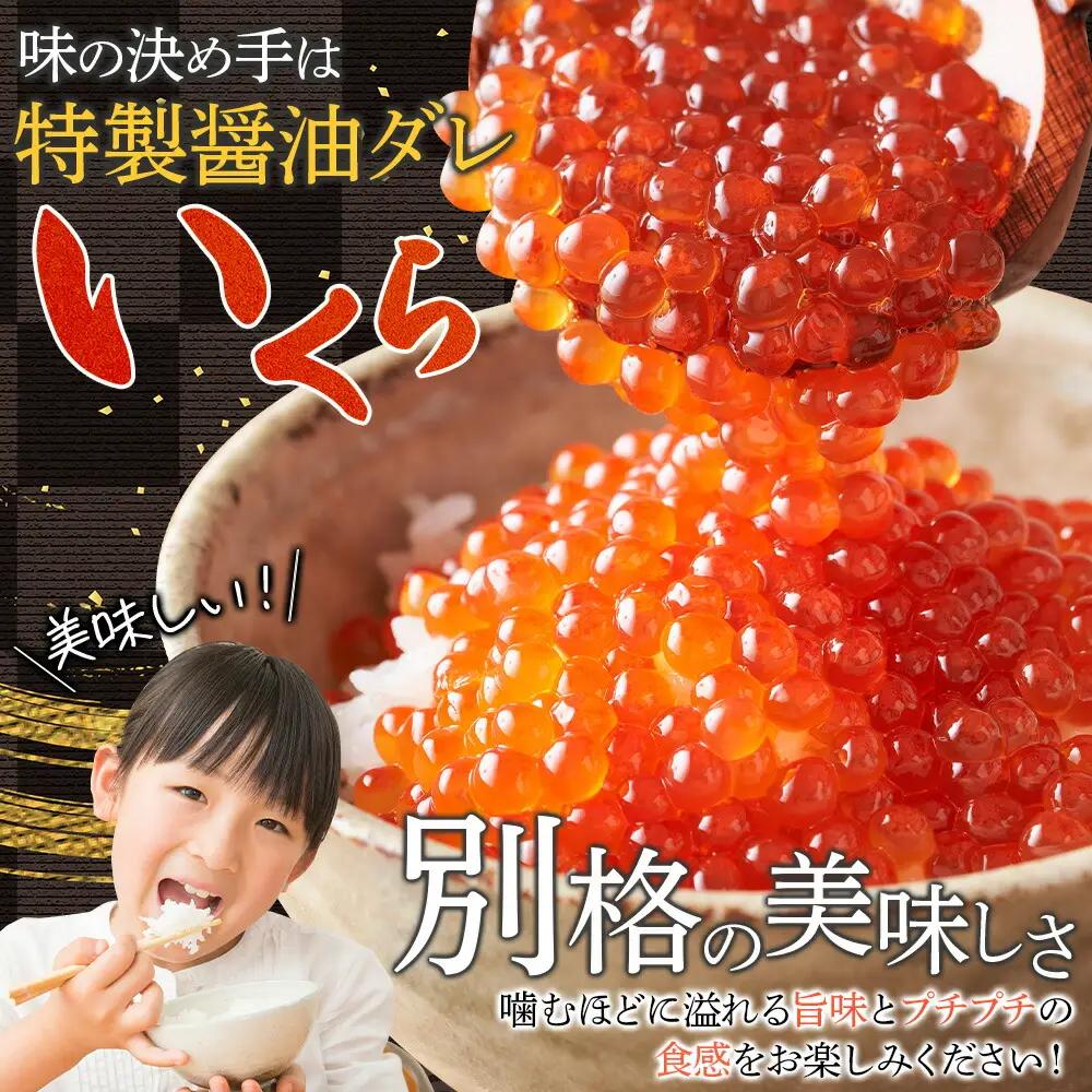 訳あり ホタテ1kg いくら醤油漬け200g×2個 セット イクラ ほたて 帆立 北海道 3587