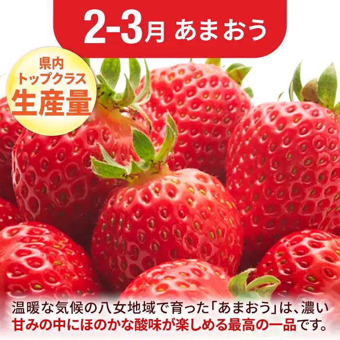 【3回定期便】フルーツ定期便（あまおう/びわ/桃）果物 [AFAB089]