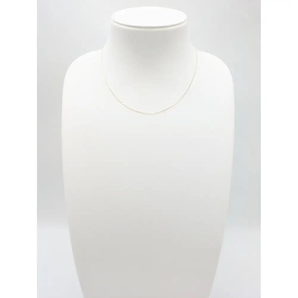 【18金イエローゴールドネックレス グリームカット長小豆0.25 50cm】｜ネックレス 富山市 山森製鎖 ジュエリー アクセサリー