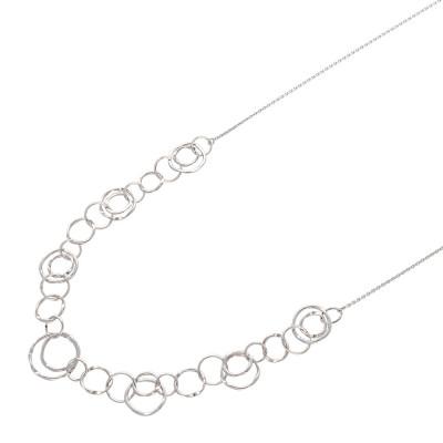 ふるさと納税 魚津市 K18WG バブルデザインチェーンネックレス |  | 01