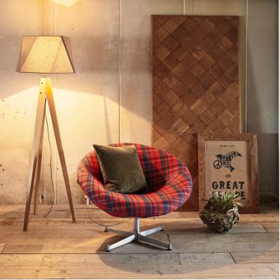 ふるさと納税 富田林市 Space Chair 1人掛け(スペースチェア)ガルボ タータンレッド【SWOF】 |  | 03