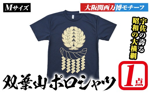 双葉山Tシャツ　万博バージョン(1点・Mサイズ) シャツ 服 スポーツ トップス ネイビー オリジナル グッズ ファッション 男女兼用【115616100】【SFPコンサルティング】