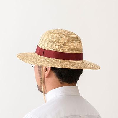 ふるさと納税 春日部市 春日部市伝統工芸品 田中帽子店麦わら帽子ロジャー:RD　頭囲59cm　UK-H105-NARD |  | 03