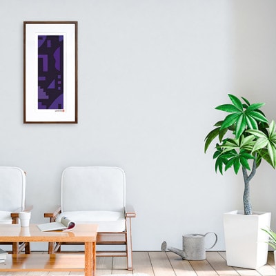 ＼注目の和紙アート/ 【絵画】静かな記憶2　額装サイズ300mmx600mm　阿波紙【1275443】