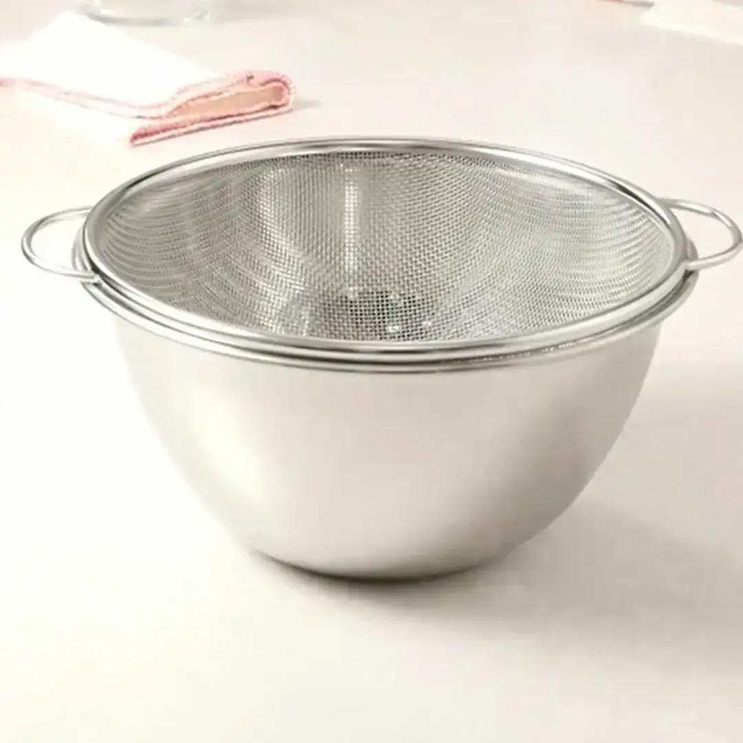 燕三条 深型 ボウル ザル 4枚セット  20cm 23cm ステンレス製 食洗機対応 燕三条製