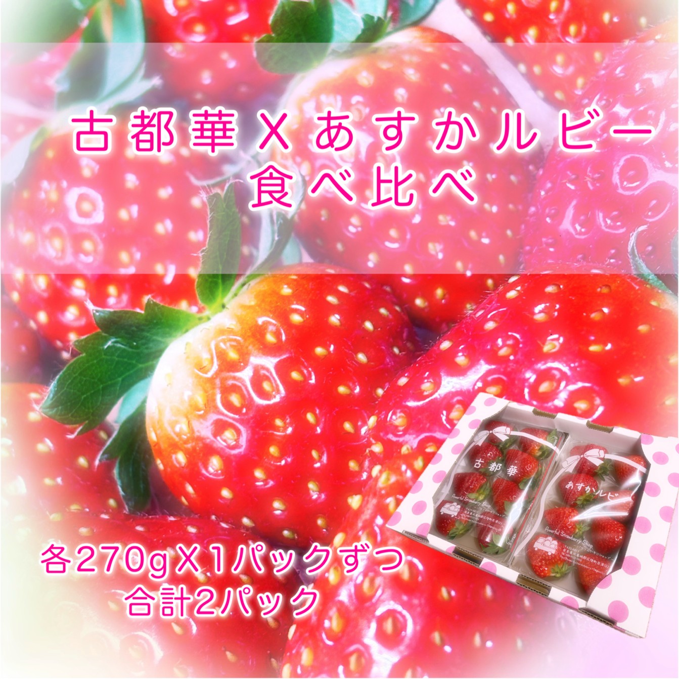 【ふるさと納税】【先行予約】【1月発送】「古都華」「あすかルビー」いちご好きのための食べ比べセット 奈良県ブランドいちご // いちご イチゴ 古都華 フルーツ 果物 旬 甘い 先行受付 予約