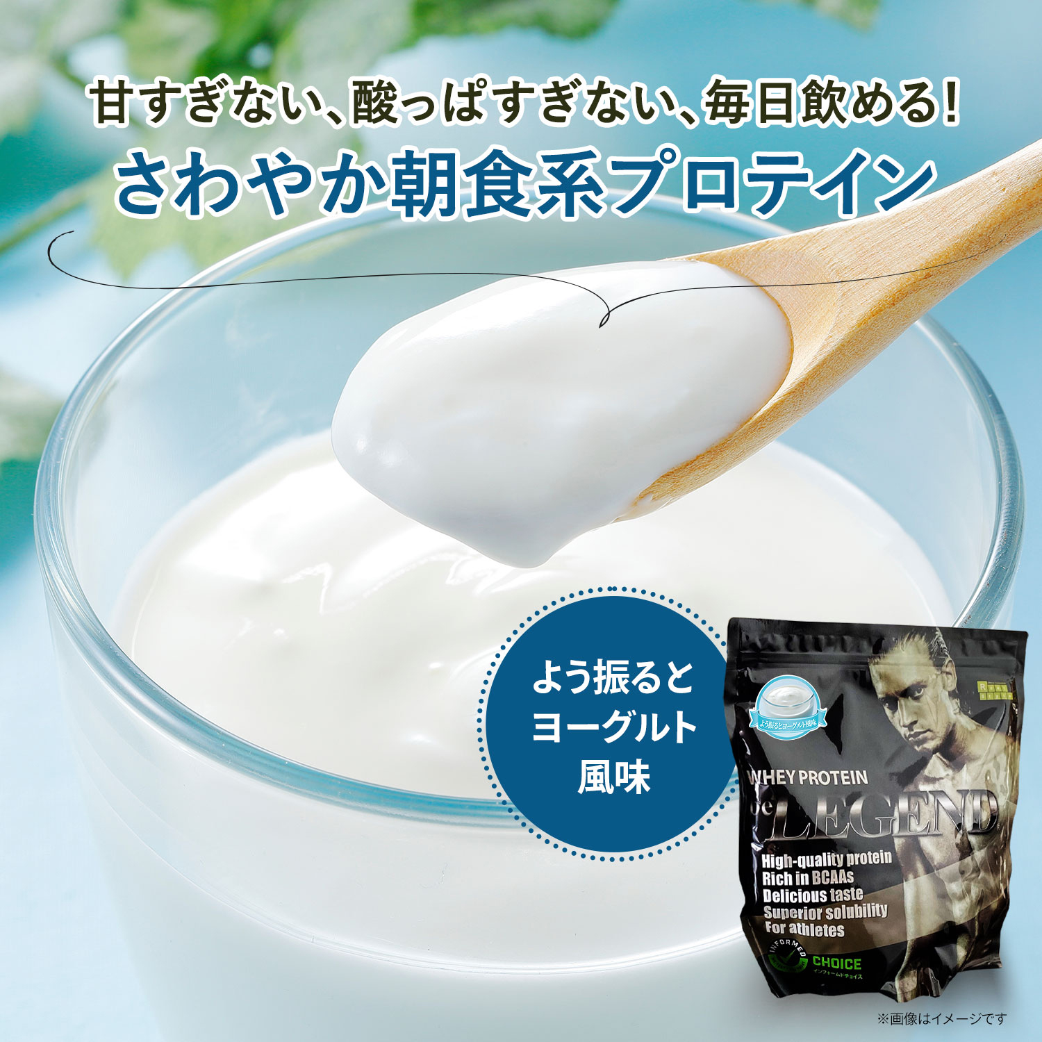 ビーレジェンド WPCプロテイン よう振るとヨーグルト風味 900g 900g × 1袋 （計900g）