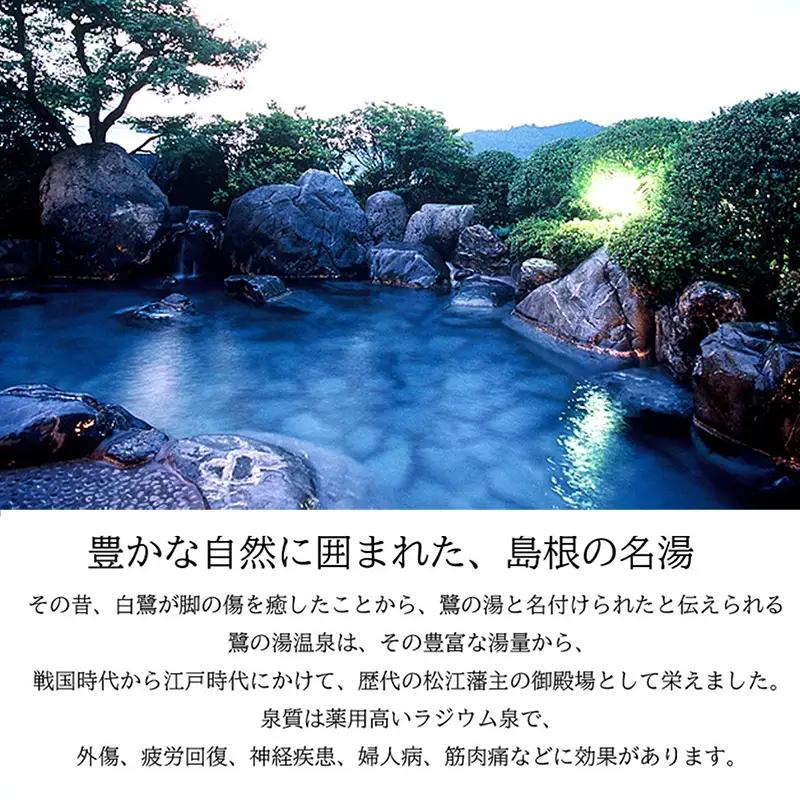 さぎの湯荘　ご宿泊券　60,000円分【宿泊券 温泉 源泉かけ流し 露天風呂 チケット 創業100年 田園風景 宿泊 旅行 くつろぎ 贅沢 癒し リフレッシュ ご褒美 ギフト 自分用 島根県 安来市 