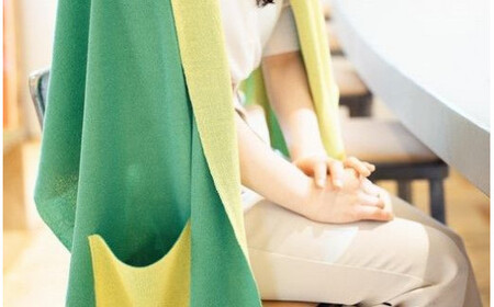 ストール CLEMATIS リバーシブル和紙ストール ( たたきポケット・グリーン ) レディース | 大判 ストール リバーシブル 和紙 おしゃれ シンプル マフラー 春夏 春 夏 新潟県 五泉市 