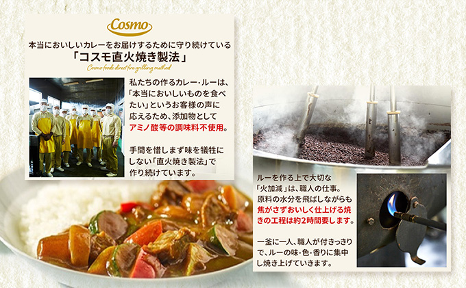コスモ直火焼　カレールー3種セット(9袋セット)　コスモ食品 カレー カレールー カレールウ カレーライス 食べ比べ 常温保存 家庭用 セット 詰合せ 大田区 東京