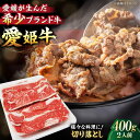 【ふるさと納税】【冷凍】 牛肉 愛姫牛 切り落とし 400g （2人前）牛肉 ステーキ お肉 国産肉 焼肉 切り落とし 送料無料 お取り寄せ 大洲市/有限会社 木村屋精肉店[AGCC028] 15000円 15000 一万五千 一万五千円