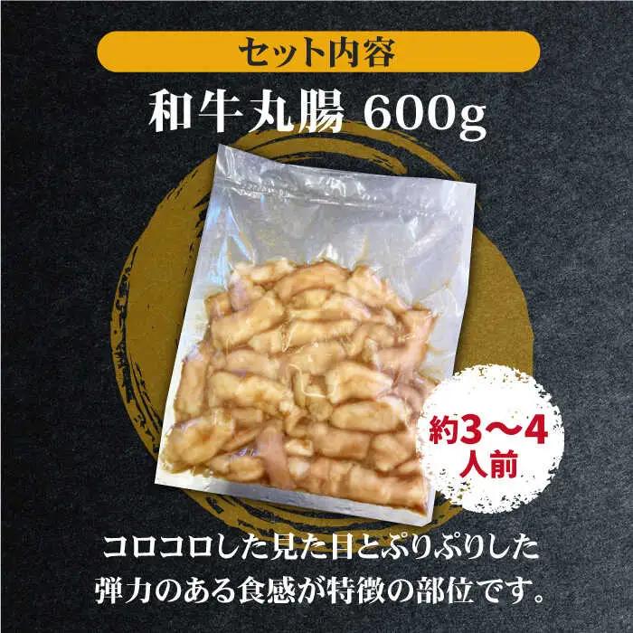 プリプリで味わい深い！ホルモン専門店の和牛丸腸600g（約3~4人前）吉野ヶ里町/三田川ホルモン専門店 焼肉 BBQ キャンプ 味付き 甘辛 国産 和牛 簡単 焼くだけ 吉野ヶ里町 [FAC006]