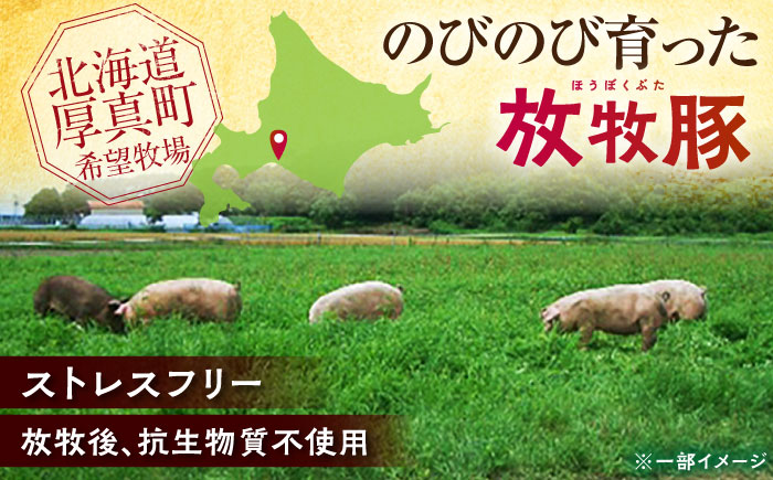 放牧豚 ベーコンブロック 計360g（180g×2）《厚真町》　【ファーマーズファクトリー株式会社】 [AXBA112]