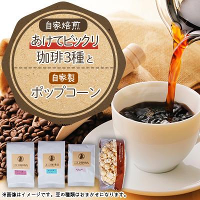 ふるさと納税 北名古屋市 あけてビックリ珈琲3種セット(コーヒー豆)