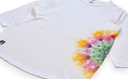 タイダイ７分TシャツB ASCENSION  黒部の名水染め　ファッション 服 男性 メンズ 女性 レディース トップス  絞り染め おしゃれ 染物 プレゼント Sサイズ