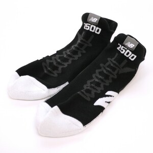 【2026年3月から順次発送】ニューバランスゴルフ ソックス 1足 69863【ブラック】《 靴下 くつした ソックス ゴルフソックス ニューバランス アンクルソックス 》【2501T14005_02