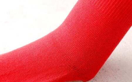 【レッド】 【24-27cm】 極上ソックス！極 綿足袋 ハイソックス 2足組 靴下 くつした くつ下 ソックス 福岡県 北九州市