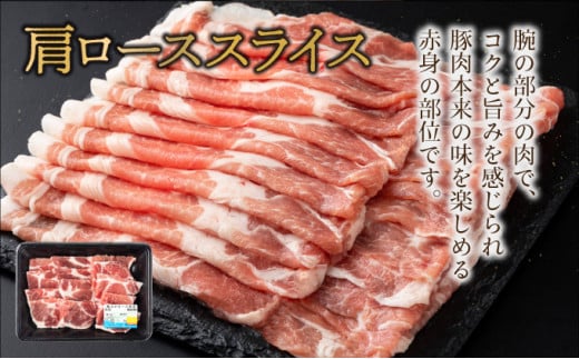 MCBS4-39 宮崎県産豚 ローススライス900g、肩ローススライス900g、バラスライス900g、小間切れ1,200gの豚肉セット（合計3.9kg）