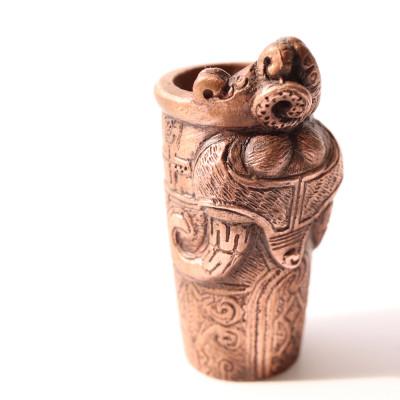 ふるさと納税 山梨県 【Do_goods】縄文時代の神々を身近に　神像筒形土器の純銅ミニオブジェ　659-316 |  | 01