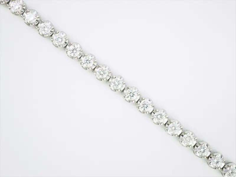 Deliciae テニスネックレス ストレート ワイドシャトン PT900 ダイヤモンド【5.0ct】DTN-12-PT-0501