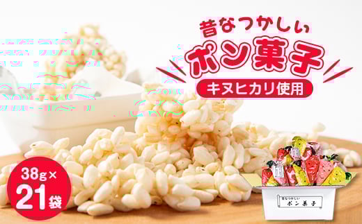 昔なつかしいポン菓子(38g×3袋)×7袋【1143589】
