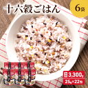 【ふるさと納税】雑穀 十六穀 ごはん 合計3,300g (25g×22包×6袋) 食物繊維　鳥栖市