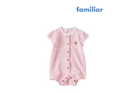 袖付きロンパス 80cm / ファミリア familiar ロンパス (150116) ロンパース 綿 コットン 日本製 子供服 子ども服 キッズウェア ベビー服 子ども 子供 こども キッズ BAB