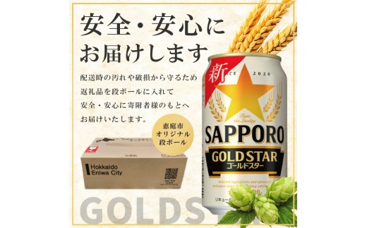『定期便：全2回』GOLDSTAR 350×24本 ゴールドスター