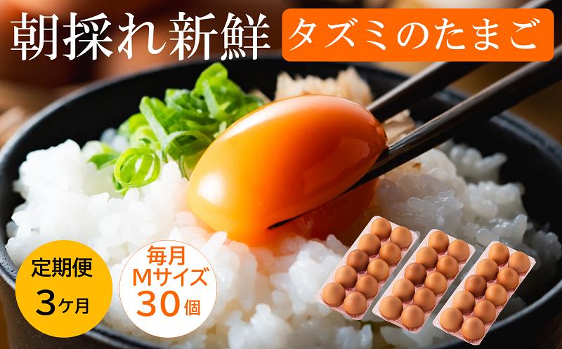 
            ★TVで紹介されました★【定期便】タズミの卵Ｍサイズ（30個×3か月）022AB01N.／こだわり卵 市川町産 兵庫県産 たまご たまごかけご飯 玉子 生卵 鶏卵 タマゴ 卵焼き TKG 3か月 定期便
          